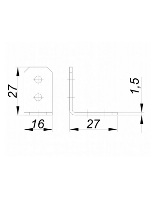 Ф.221.01.03 кутник 27х27х15